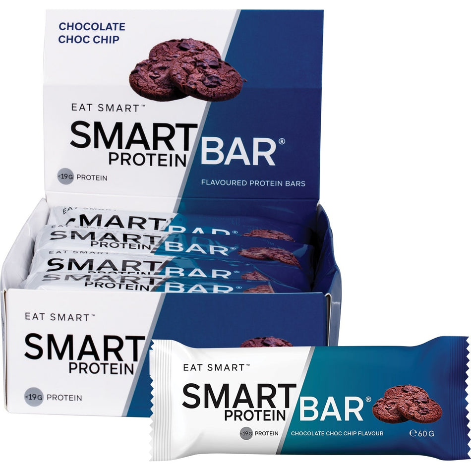 SMART PROTEIN BAR Chocolate Choc Chip Protein Bar 12x60g