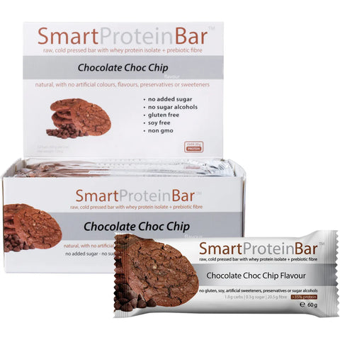 SMART PROTEIN BAR Chocolate Choc Chip Protein Bar 12x60g