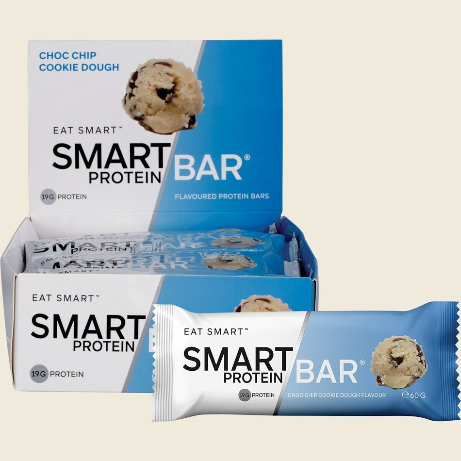 Smart Protein Bar Choc Chip Cookie Dough Flavour Protein Bar 12x60g