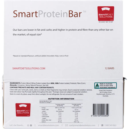SMART PROTEIN BAR Cinnamon Donut Protein Bar 12x60g