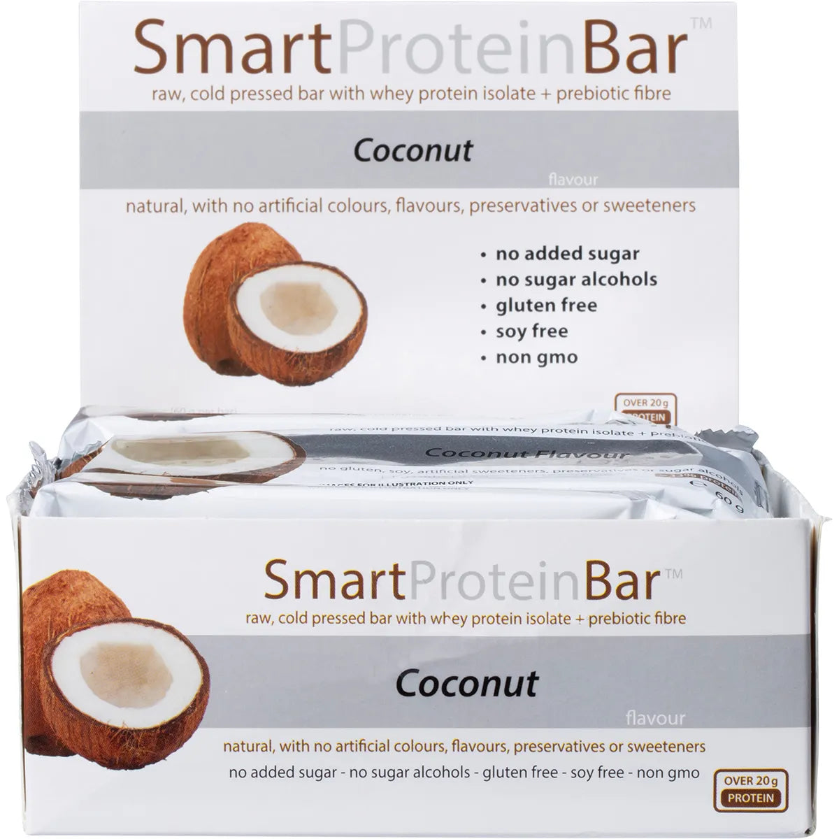SMART PROTEIN BAR Coconut Protein Bar 12x60g