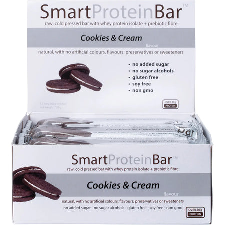 SMART PROTEIN BAR Cookies & Cream Protein Bar 12x60g