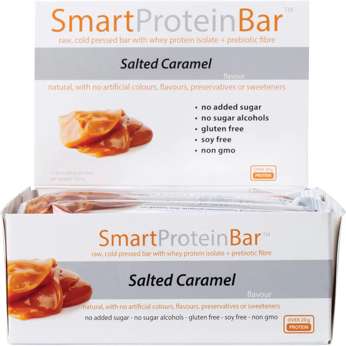 SMART PROTEIN BAR Salted Caramel Protein Bar 12x60g