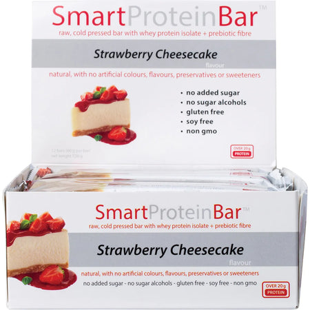 SMART PROTEIN BAR Strawberry Cheesecake Protein Bar 12x60g