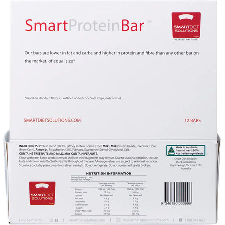 SMART PROTEIN BAR Strawberry Cheesecake Protein Bar 12x60g