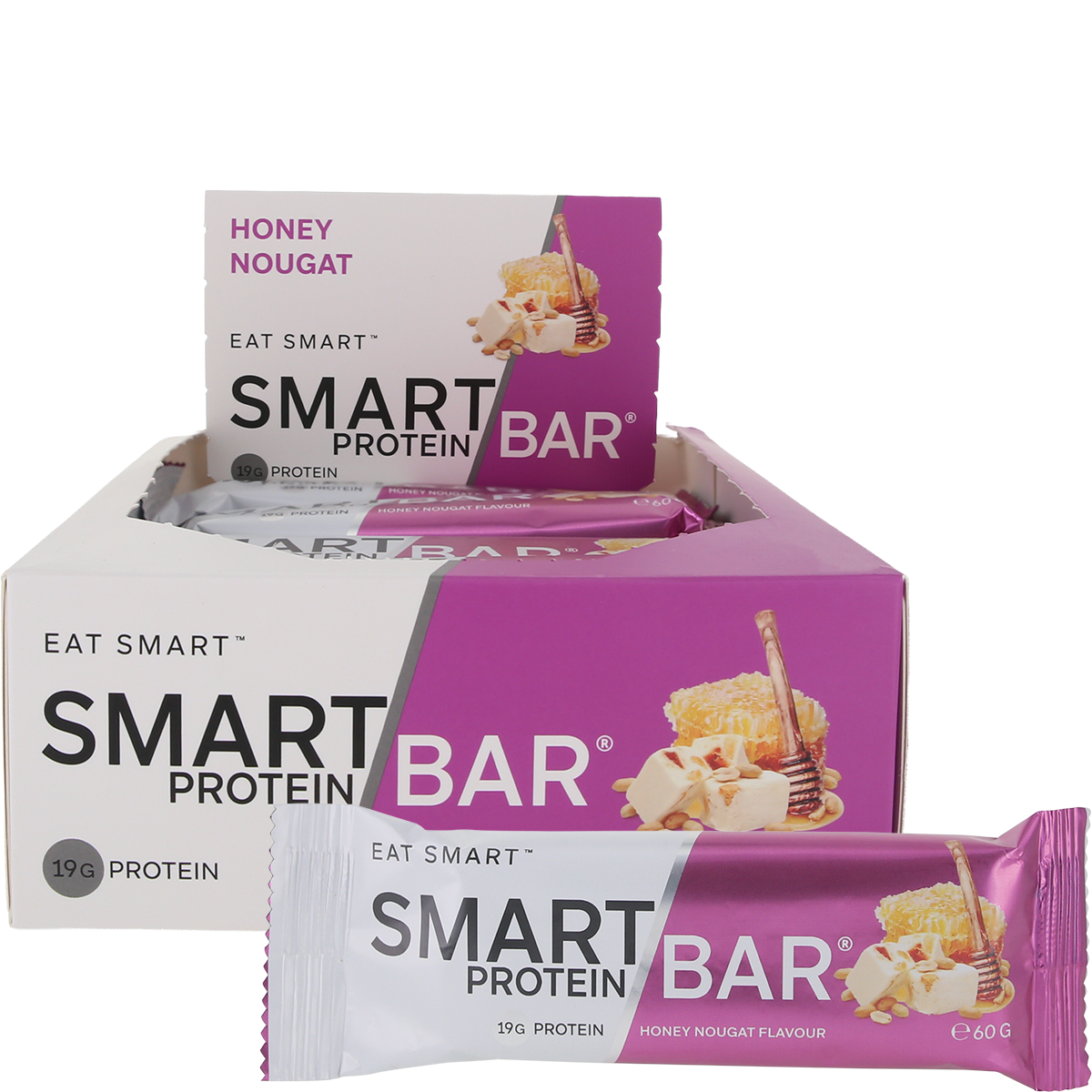 Smart Protein Bar Honey Nougat Protein Bar 60g x 12 Pack