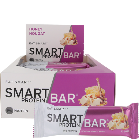 Smart Protein Bar Honey Nougat Protein Bar 60g x 12 Pack