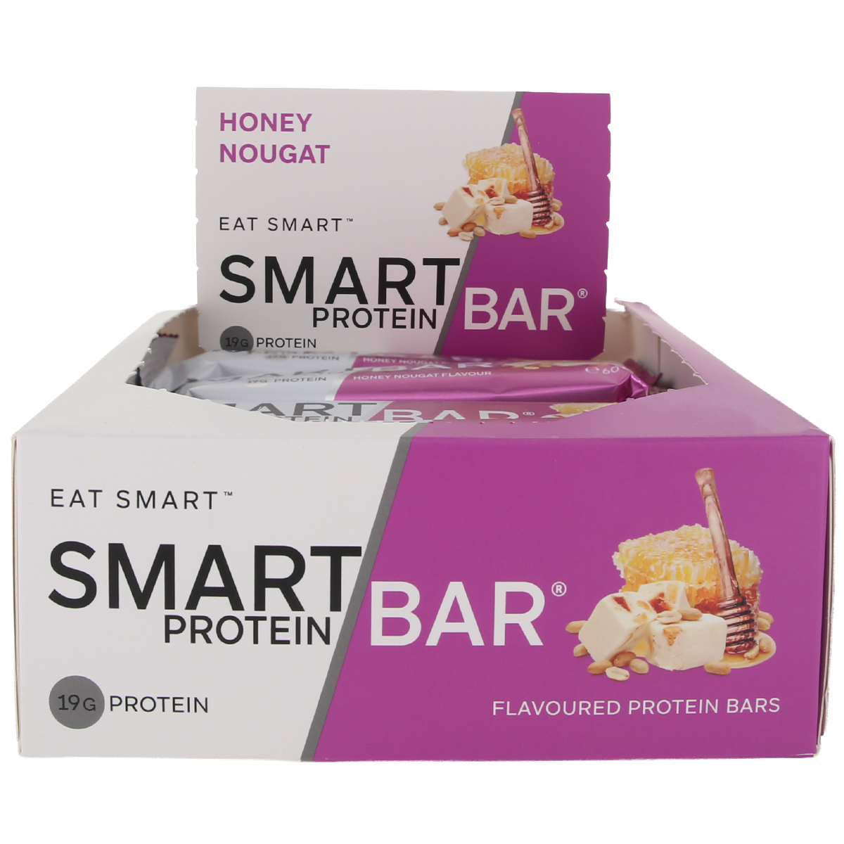 Smart Protein Bar Honey Nougat Protein Bar 60g x 12 Pack