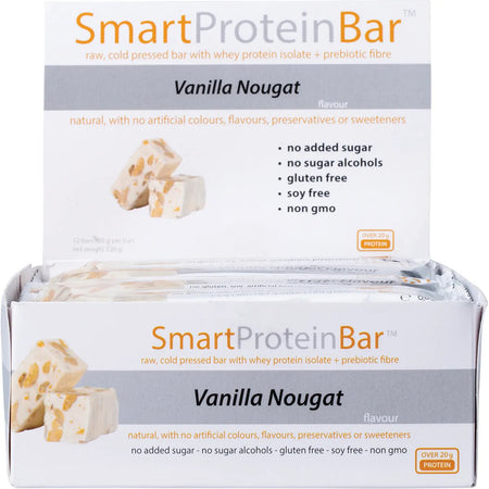 SMART PROTEIN BAR Vanilla Nougat Protein Bar 12x60g