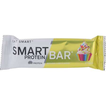 Smart Protein Bar Birthday Cake Protein Bar 60g x 12 Pack
