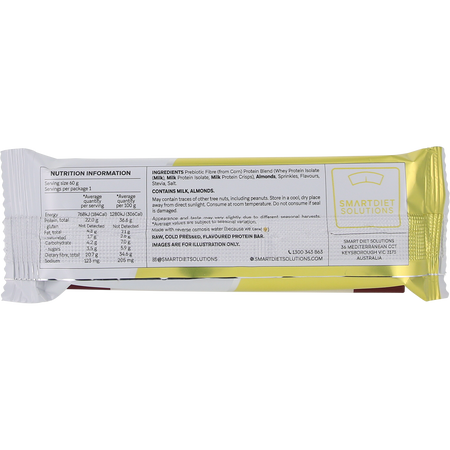 Smart Protein Bar Birthday Cake Protein Bar 60g x 12 Pack