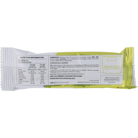 Smart Protein Bar Pina Colada Protein Bar 60g x 12 Pack