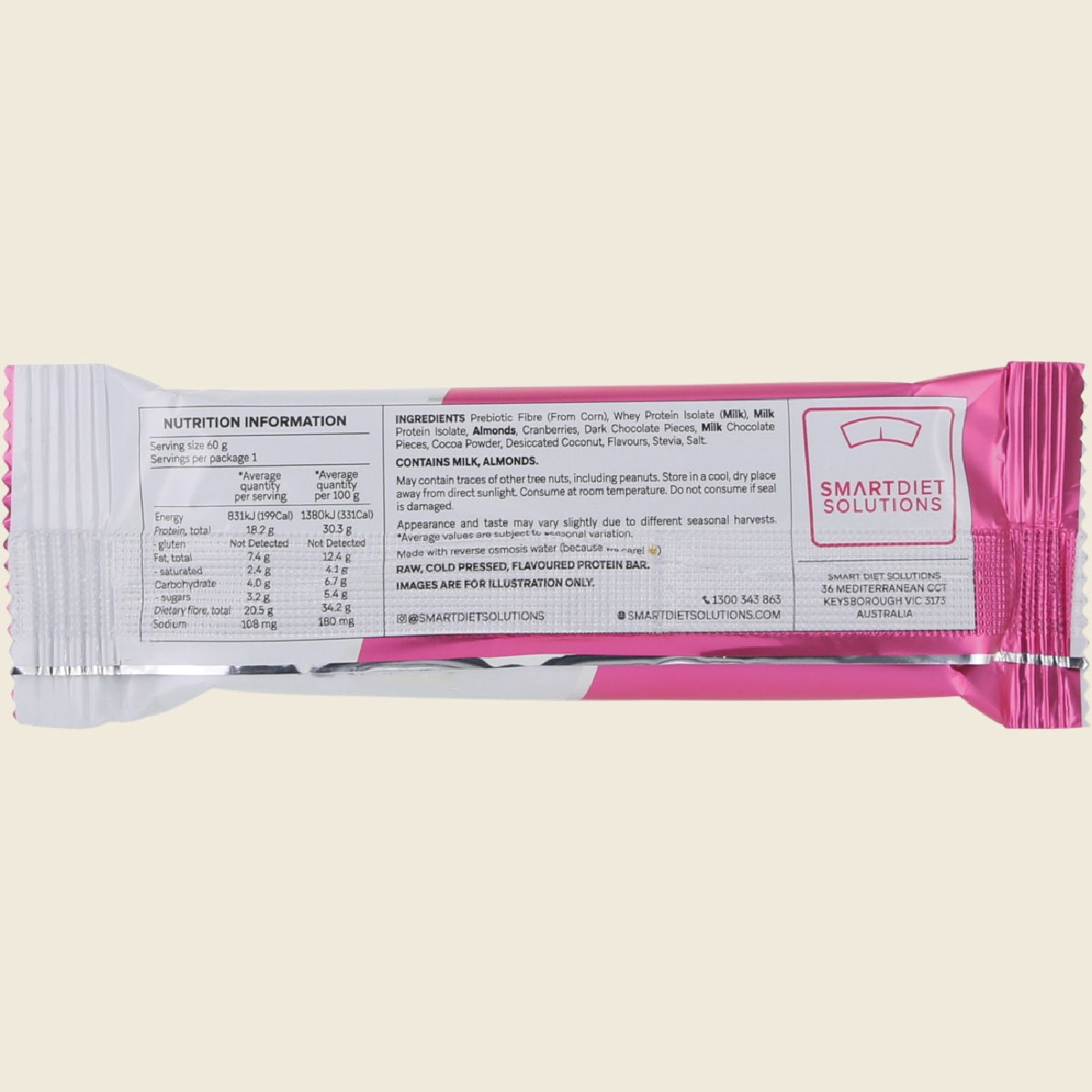 Smart Protein Bar Rocky Road Protein Bar 12x60g