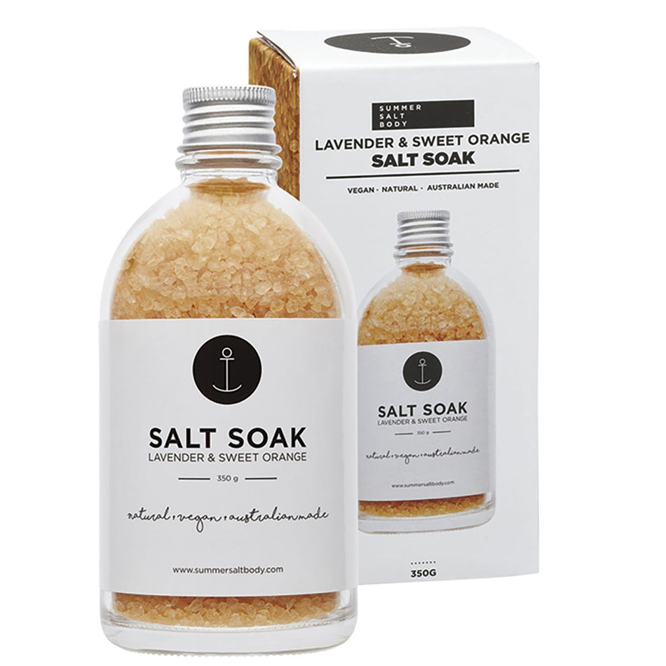 SUMMER SALT BODY Salt Soak Lavender & Sweet Orange 350g