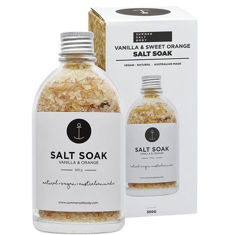 SUMMER SALT BODY Salt Soak Vanilla & Sweet Orange 350g