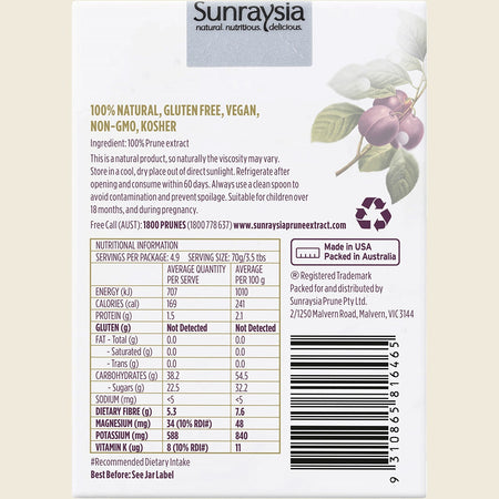 Sunraysia Prune Extract Tonic 340g