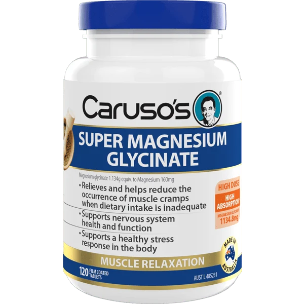 Caruso's Super Magnesium Glycinate 120 Tablets