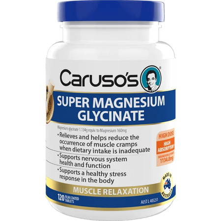 Caruso's Super Magnesium Glycinate 120 Tablets