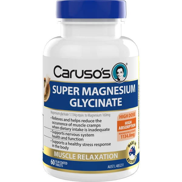 Caruso's Super Magnesium Glycinate 60 Tablets