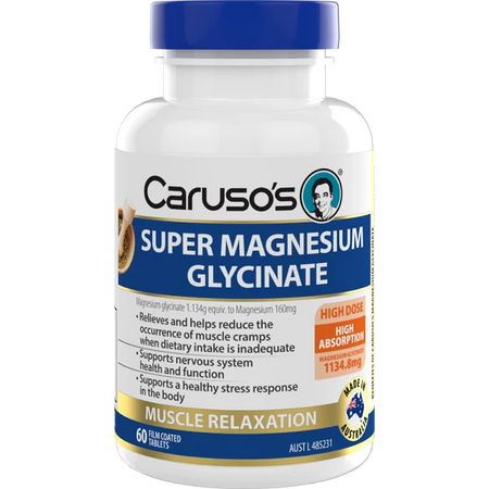 Caruso's Super Magnesium Glycinate 60 Tablets