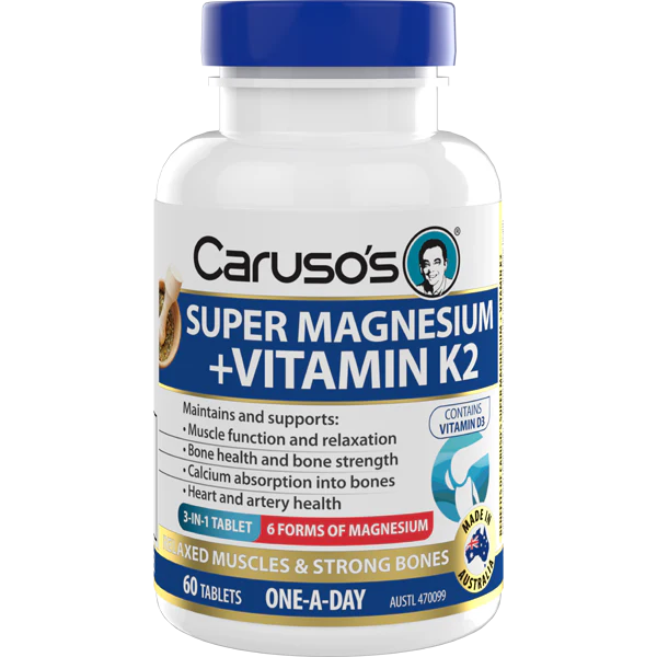 Caruso's Super Magnesium + Vitamin K2 60 Tablets