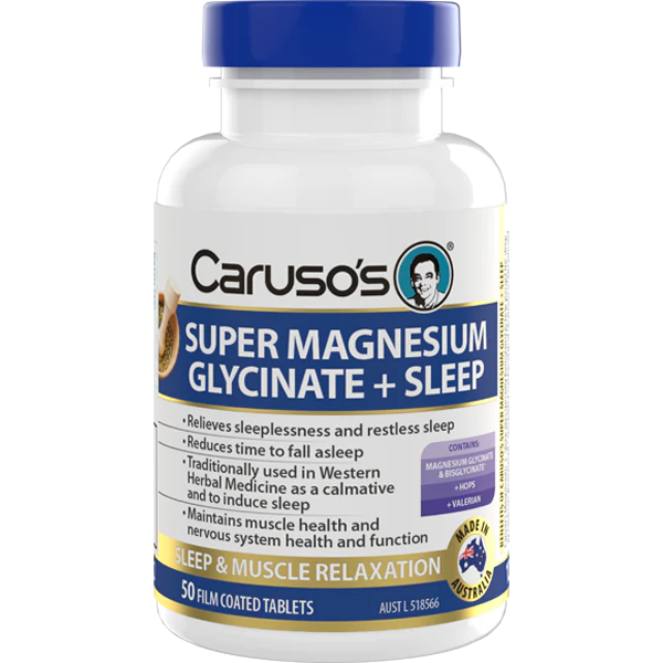 Caruso's Super Magnesium Glycinate + Sleep 50 Tablets
