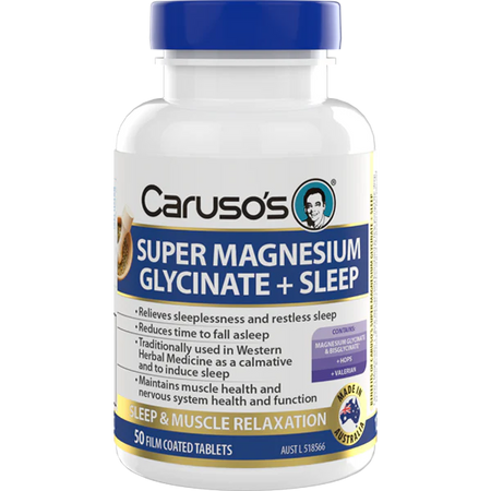 Caruso's Super Magnesium Glycinate + Sleep 50 Tablets