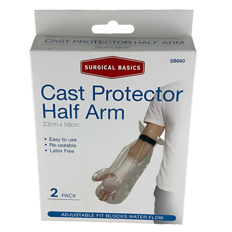 Surgical Basics Cast Protectors Half Arm 23x58cm 2 Pack