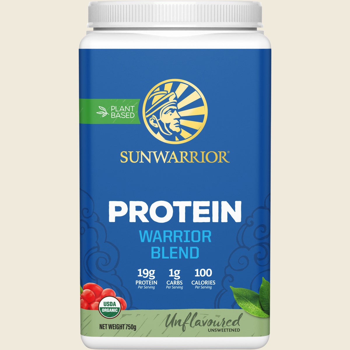 Sunwarrior Protein Powder Warrior Blend Unflavoured 750g