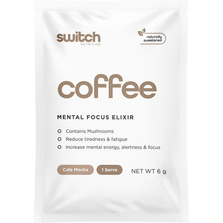 Switch Nutrition Coffee Mental Focus Elixir Cafe Mocha 25pk