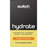 SWITCH NUTRITION Hydrate Electrolytes No Added Sugar Orange Crush 20x6g
