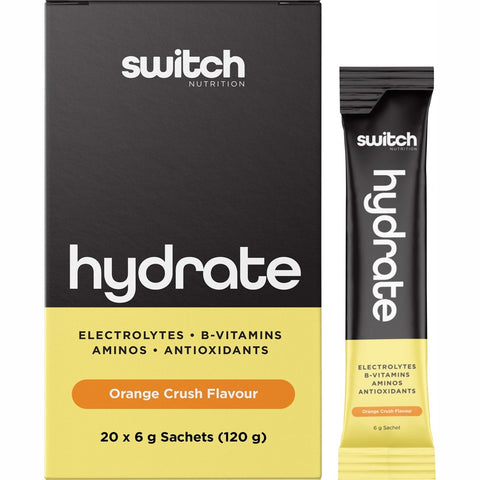 SWITCH NUTRITION Hydrate Electrolytes No Added Sugar Orange Crush 20x6g