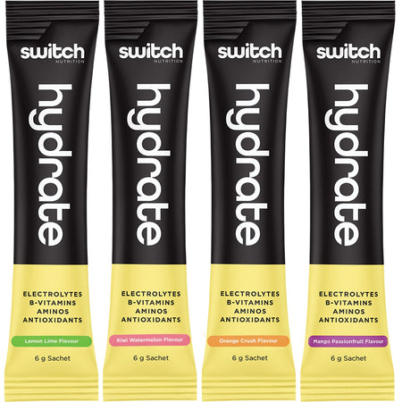 Switch Nutrition Hydrate Electrolytes No Added Sugar Assorted Flavours 20x6g