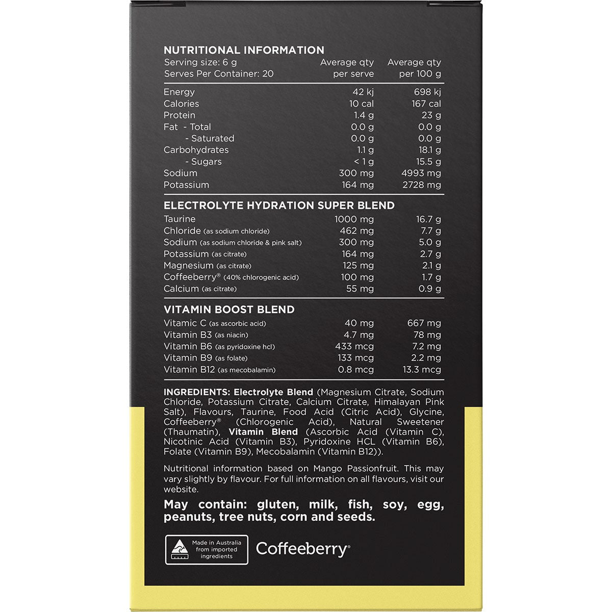 Switch Nutrition Hydrate Electrolytes No Added Sugar Assorted Flavours 20x6g