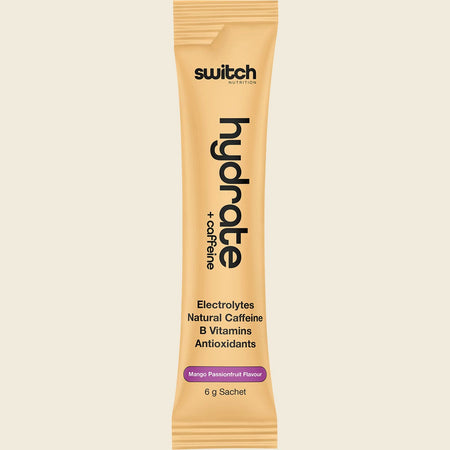 Switch Nutrition Hydrate + Caffeine Sachets Mango Passionfruit 20x6g