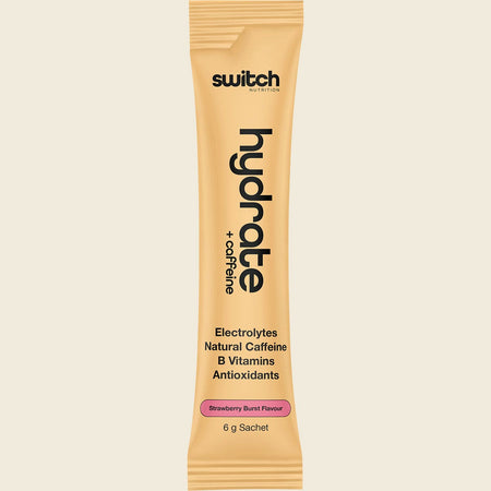 Switch Nutrition Hydrate + Caffeine Sachets Strawberry Burst 20x6g
