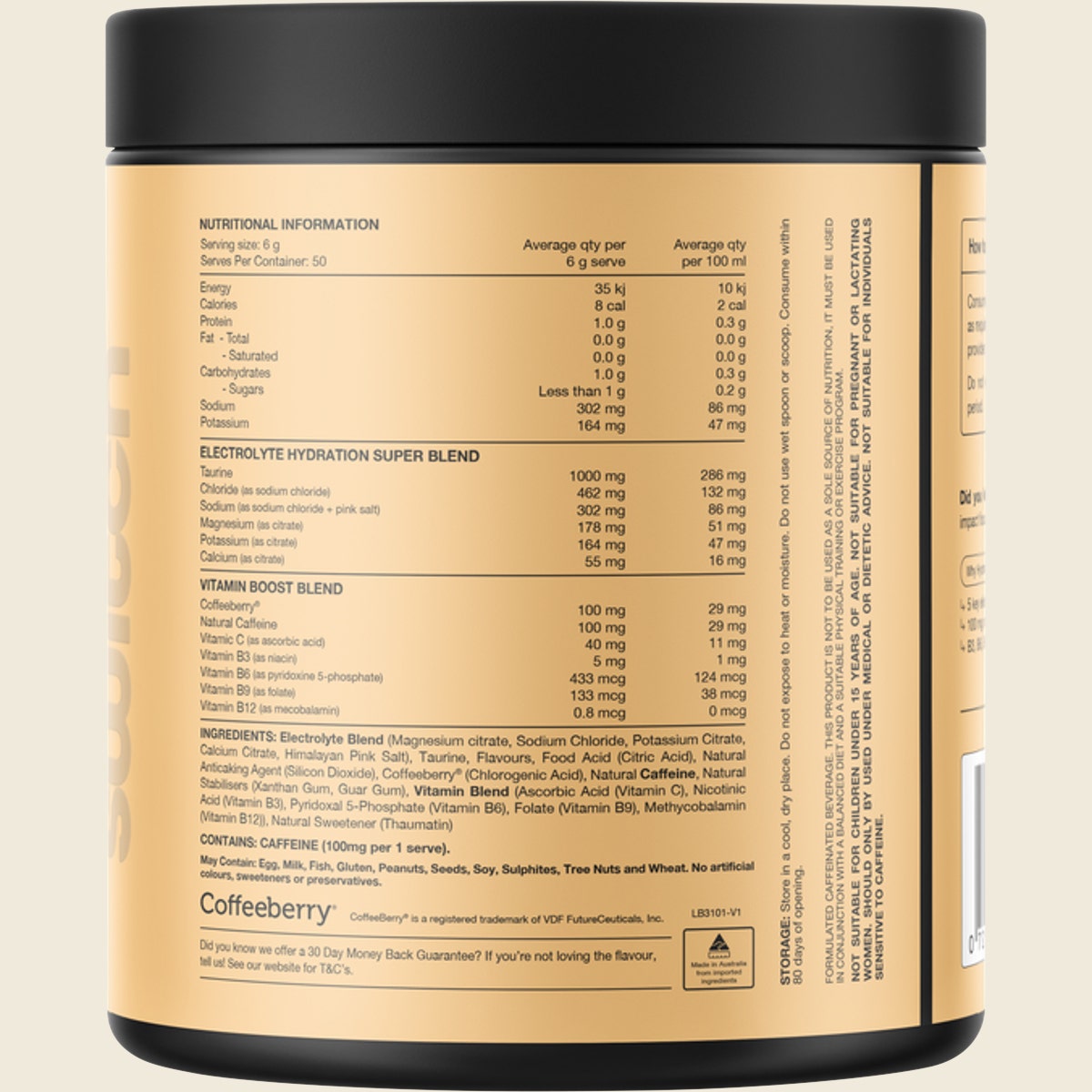 Switch Nutrition Hydrate + Caffeine Strawberry Burst 300g