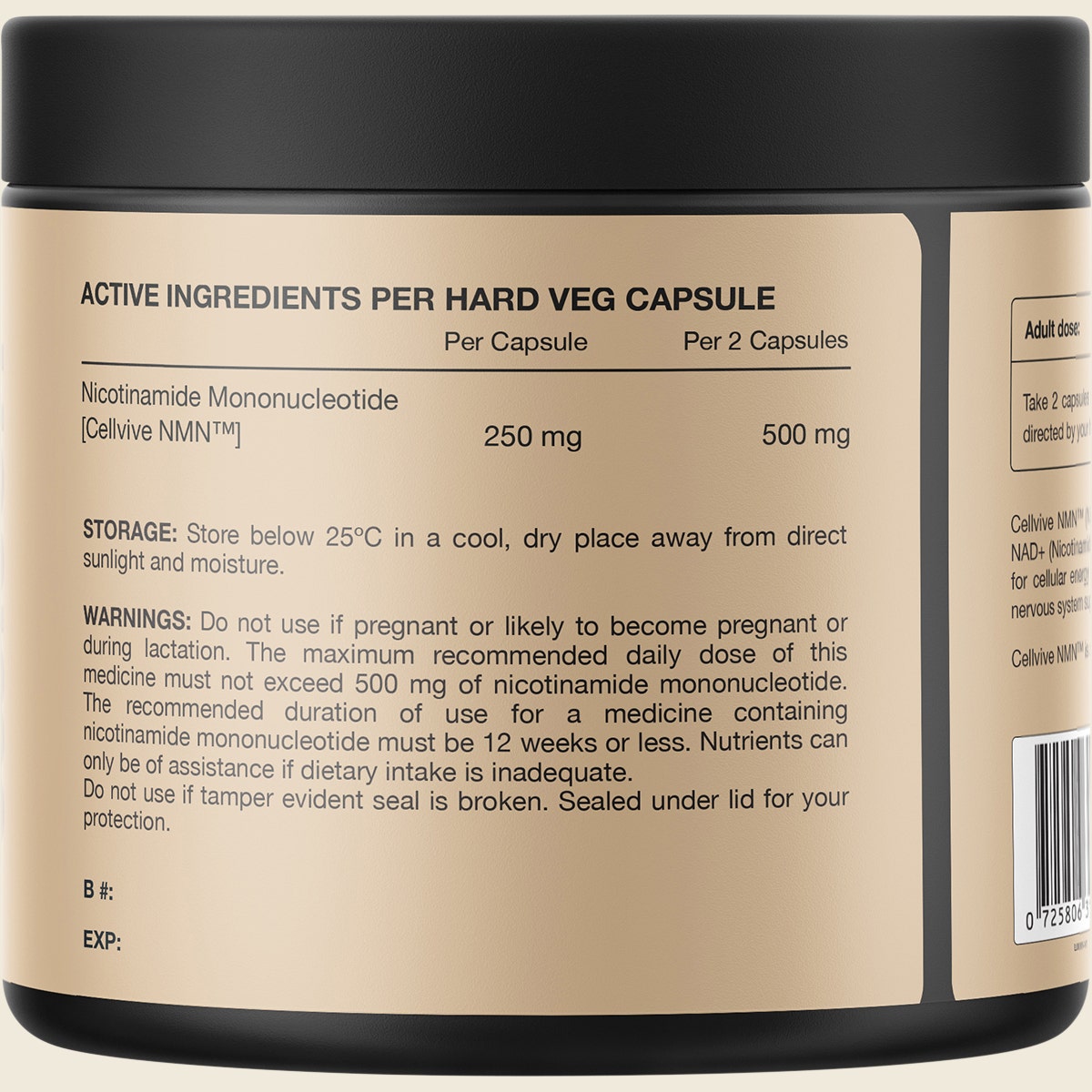 Switch Nutrition NMN Cellvive Nicotinamide Mononucleotide 60 Caps