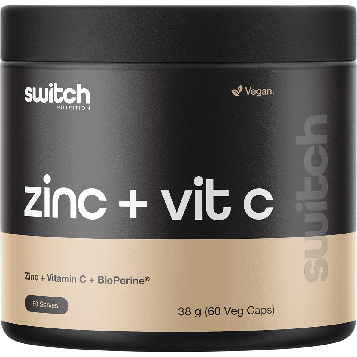 Switch Nutrition Zinc + Vitamin C 60 Caps