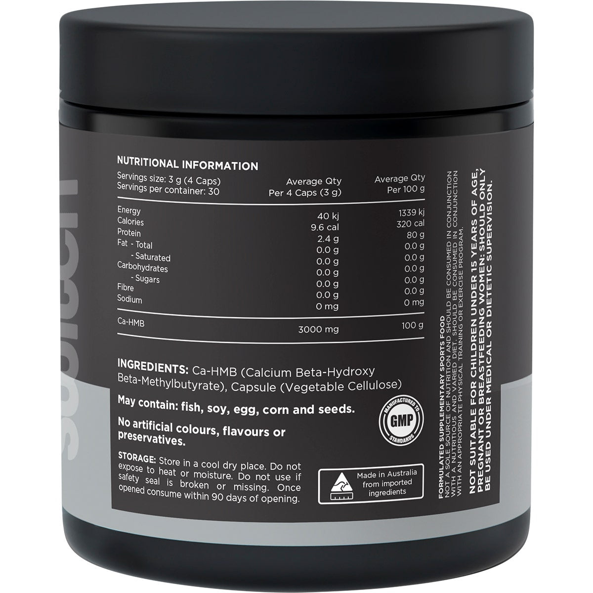 SWITCH NUTRITION HMB Ca-Beta-Hydroxy Beta-Methylbutryate 120 Caps