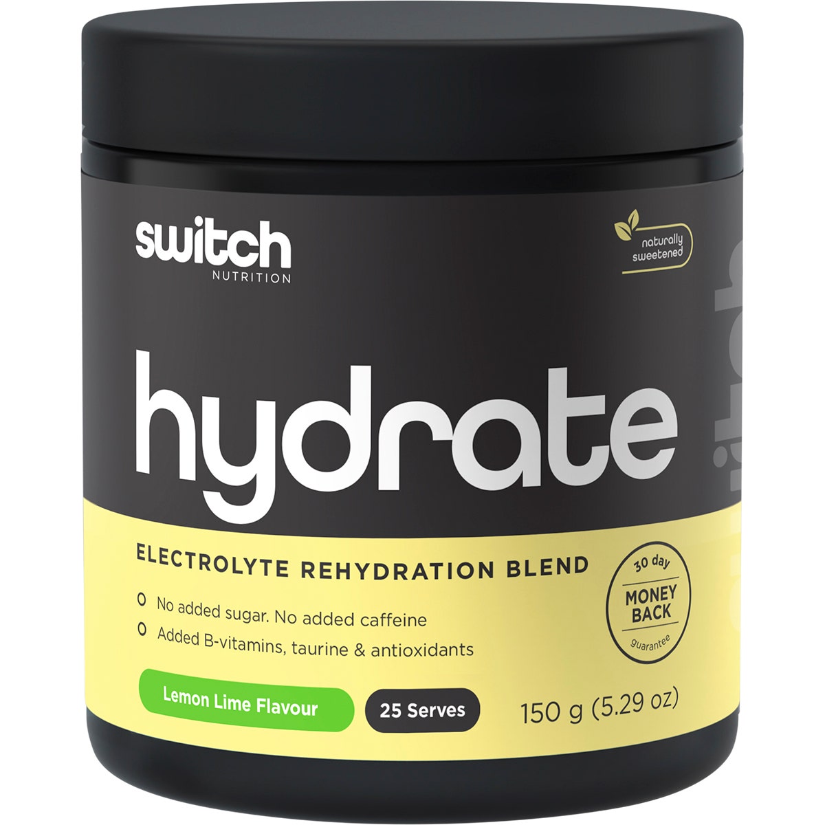 SWITCH NUTRITION Hydrate Electrolytes No Added Sugar Lemon Lime 150g
