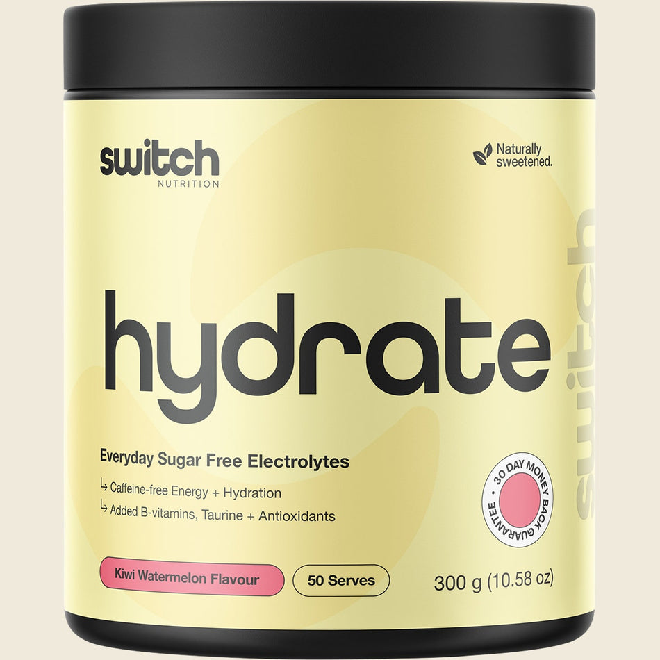 Switch Nutrition Hydrate Everyday Sugar Free Electrolytes Kiwi Watermelon 300g