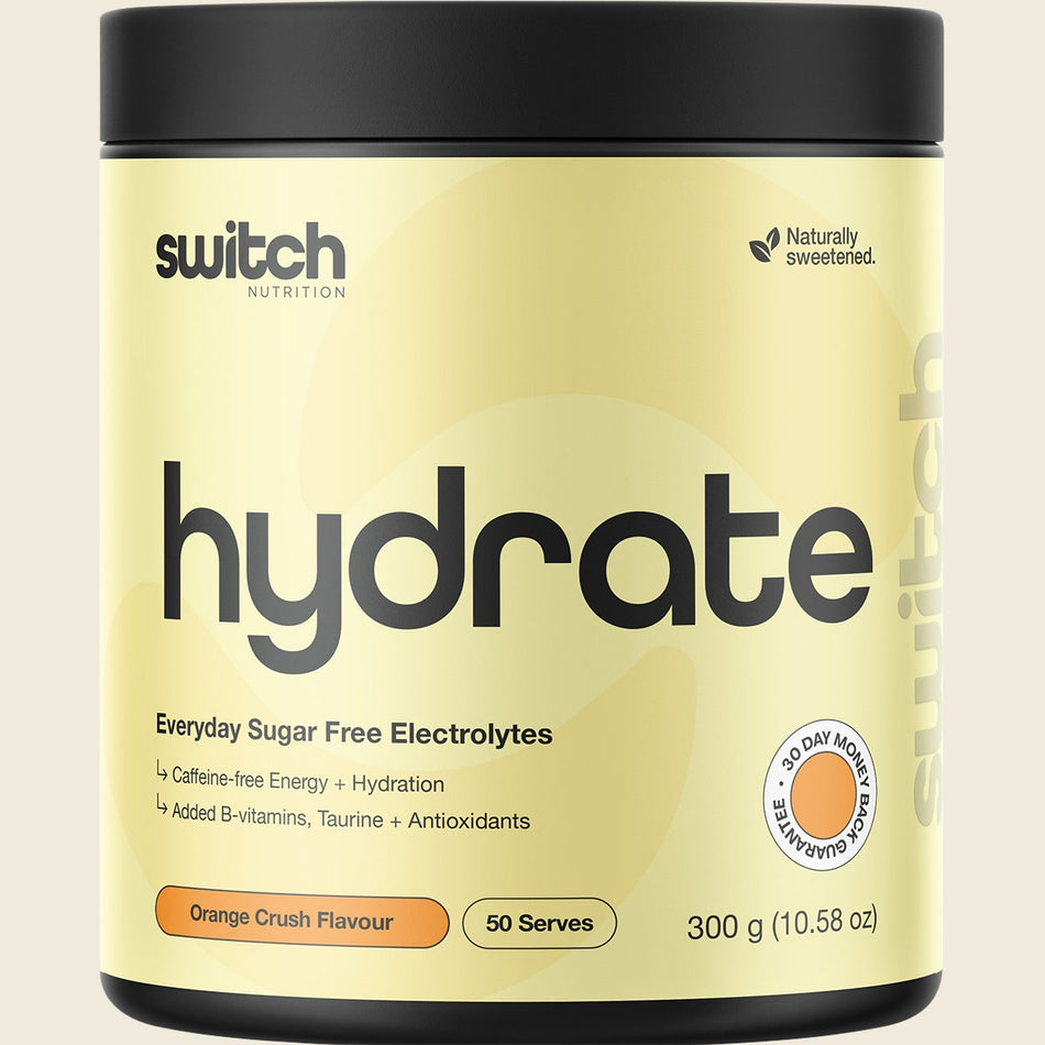 Switch Nutrition Hydrate Everyday Sugar Free Electrolytes Orange Crush 300g