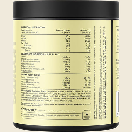 Switch Nutrition Hydrate Everyday Sugar Free Electrolytes Peach Iced Tea 300g