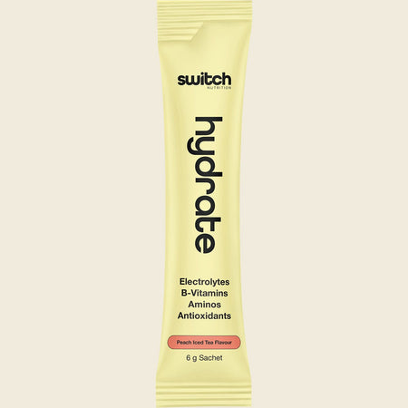 Switch Nutrition Hydrate Everyday Sugar Free Electrolyte Schts Peach Iced Tea 20x6g