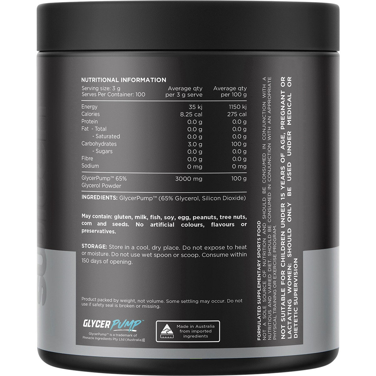 Switch Nutrition Glycerol 65% Glycerol Powder 300g