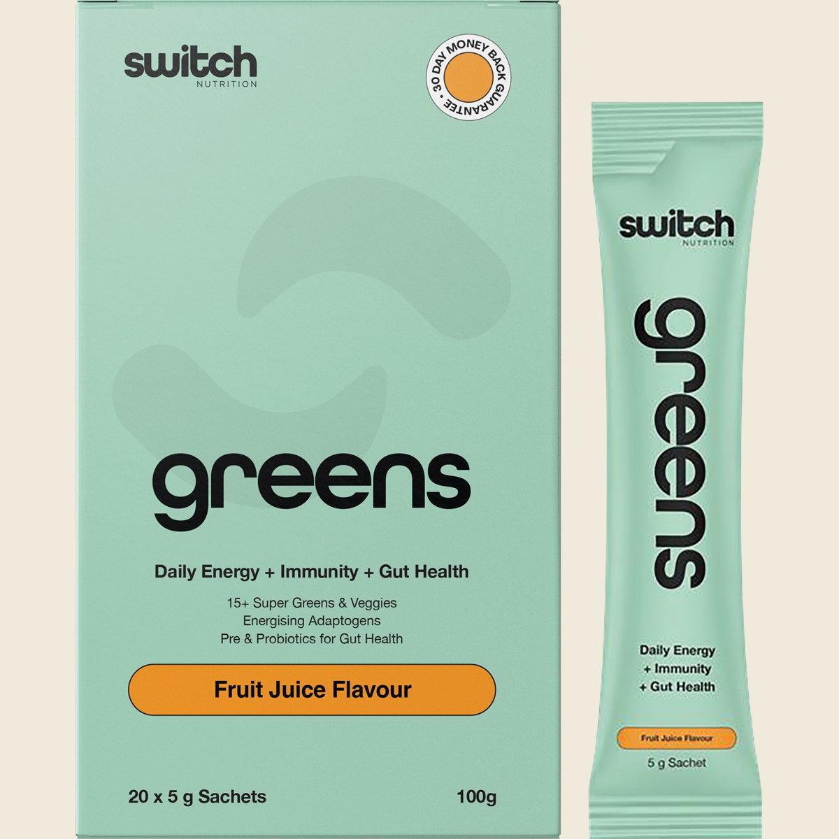 Switch Nutrition Greens Sachets Fruit Juice 20x5g