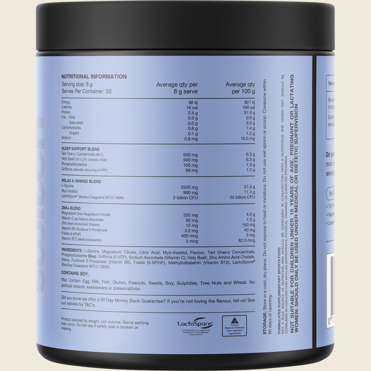 Switch Nutrition Sleep Magnesium Lemon Squash 400g