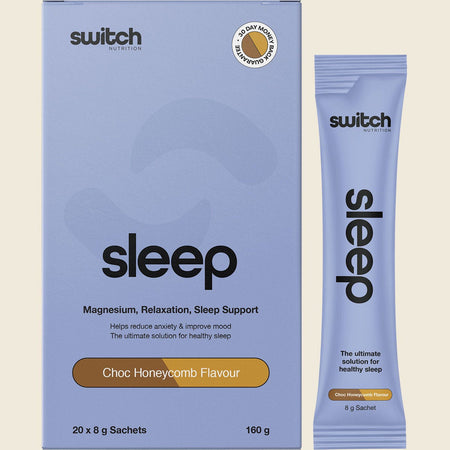 Switch Nutrition Sleep Magnesium Sachets Choc Honeycomb 20x8g