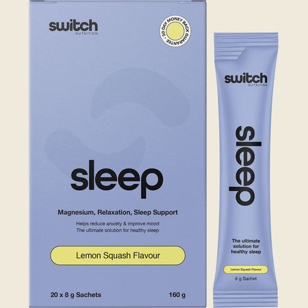 Switch Nutrition Sleep Magnesium Sachets Lemon Squash 20x8g